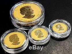2013 Canada Gold Maple Leaf Fractional four coin set! Box and COA included
