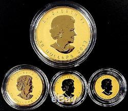 2013 Canada Gold Maple Leaf Fractional four coin set! Box and COA included
