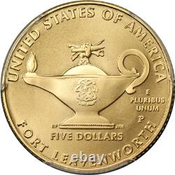 2013-P 5 Star Generals MacArthur Commemorative Gold $5 PCGS MS69