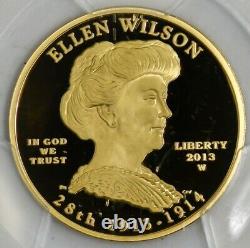 2013-W $10 Ellen Wilson First Strike Spouse Gold PR69 DCAM PCGS 928120-6
