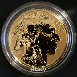 2013 W American Buffalo $50 One Ounce 1 Troy Oz. Reverse Proof. 9999 Fine Gold