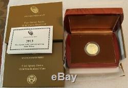 2013 W First Spouse 1/2 Oz Gold $10 Coin uncirc Edith Wilson withboxes & COA