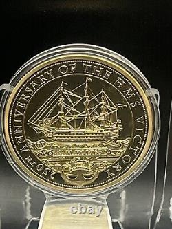 2014 250th Anniversary HMS VICTORY 6pc. Commemorative Gold-layered Coin Set COA