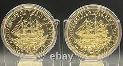 2014 250th Anniversary HMS VICTORY 6pc. Commemorative Gold-layered Coin Set COA
