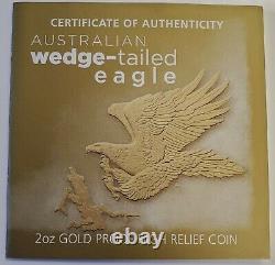 2014 Australia Australian 2 oz Wedge-Tailed Eagle HR Proof Gold Coin PCGS PR70