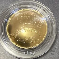 2014 Baseball 1/4 Oz quarter ounce gold commemorative uncirculated coin UNC