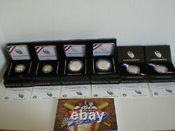 2014 Baseball Hof Complete 7 Coin Collection-gold, Silver, Clad & Young Collector