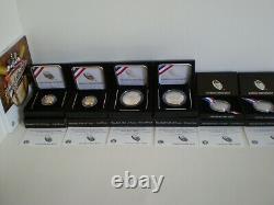 2014 Baseball Hof Complete 7 Coin Collection-gold, Silver, Clad & Young Collector