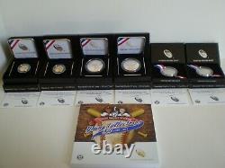 2014 Baseball Hof Complete 7 Coin Collection-gold, Silver, Clad & Young Collector