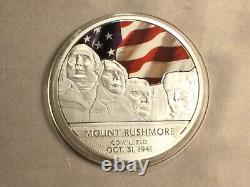 2014 George Washington-mount Rushmore Commemorative Silver & Gold Proof Coin