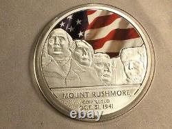 2014 George Washington-mount Rushmore Commemorative Silver & Gold Proof Coin