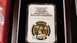 2014 Niue Ngc Pf69 Ucam Mickey Mouse Disney 1 Oz Gold Coin Coa & Original Box