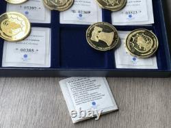 2014 Symbols of Freedmom 6 Commemorative Cu, LAYERED in 24K Gold Coins