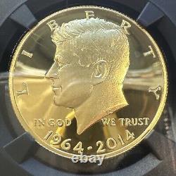 2014 W 3/4 Oz GOLD JFK Kennedy Anniversary High Relief Proof Coin NGC PF69 PR 69