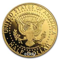 2014-W 3/4 oz Gold Kennedy Half Dollar Commem Proof (withBox & COA) SKU #83918