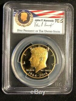 2014-W 50th Anniver. Kennedy Half Dollar Gold Proof Coin PCGS First Strike PR70