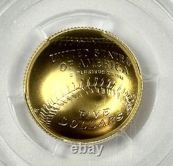 2014-W $5 Baseball Hall of Fame Gold Commemorative Coin MS70 PCGS PETE ROSE SIG