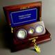 2014 W America's First Curved Coins 3-coin Set Baseball Proof Gold Silver Rc738