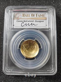 2014-W BASEBALL HALL OF FAME $5 Gold Commemorative PCGS MS70 Cassie Mcfarlane