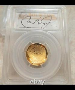 2014 W BASEBALL HALL OF FAME HAND SIGNED $5 GOLD COIN SET (10 pieces total)