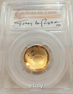 2014 W BASEBALL HALL OF FAME HAND SIGNED $5 GOLD COIN SET (10 pieces total)