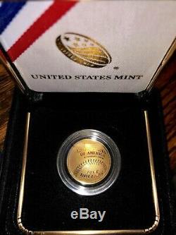 2014 W Baseball Hall of Fame Gold proof $5 Coin-Mint sold out in 24 hours