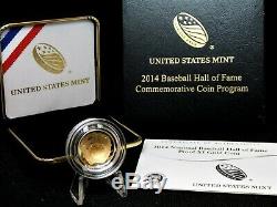 2014 W Baseball Hall of Fame Gold proof $5 Coin-Mint sold out in 24 hours