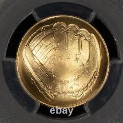 2014-W G$5 Baseball HOF Gold Commemorative Coin PCGS MS 70 SKU-G4198