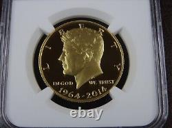 2014-W Kennedy Gold Half Dollar NGC PF 70 Ultra Cameo 3/4 Troy Oz ANA Release