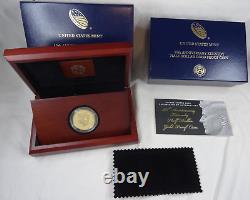 2014-W Kennedy Half Dollar 3/4 oz Gold Commemorative Proof Box & COA US Mint