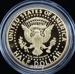 2014-W Kennedy Half Dollar 3/4 oz Gold Commemorative Proof Box & COA US Mint