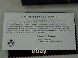 2014-W Kennedy Half Dollar 3/4 oz Gold Commemorative Proof Box & COA US Mint