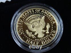 2014-W Kennedy Half Dollar 3/4 oz Gold Commemorative Proof Box & COA US Mint