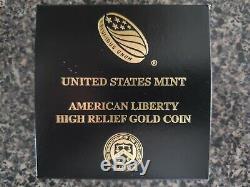 2015 $100 American Liberty High Relief 1 oz. 9999 Gold Coin OGP
