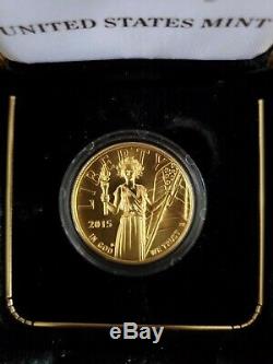 2015 $100 American Liberty High Relief 1 oz. 9999 Gold Coin OGP