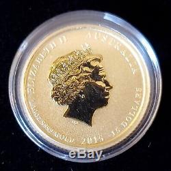 2015 Australia 1/10 oz Lunar Year of the Goat Gold Coin BU in Capsule