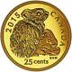 2015 Canada Canada Rock Rabbit Mintage 10,000 0.5g Gold