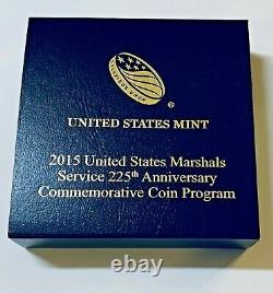 2015 US Marshals Service 225th Anniversary GEM Proof $5 Gold Coin LOW MINTAGE