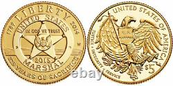 2015 U. S. Marshals Service Three Coin Proof Set w $5 GOLD 225th Anniversary