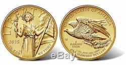 2015 W $100 American Liberty High Relief 1 Oz Gold Coin unopened 1st Strike Elig