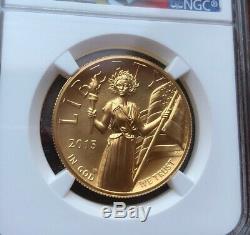 2015-W $100 American Liberty High Relief 1 oz Gold Coin. MS69 NGC