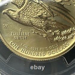 2015-W $100 American Liberty High Relief Gold 1oz, PCGS MS70 First Strike