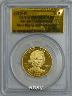 2015-W $10 Jacqueline Kennedy First Day West Point Strike PR70DCAM PCGS 945506-2