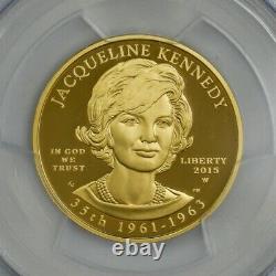 2015-W $10 Jacqueline Kennedy First Day West Point Strike PR70DCAM PCGS 945506-2