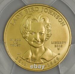 2015-W $10 Lady Bird Johnson MS70 First Strike Spouse PCGS 934328-32