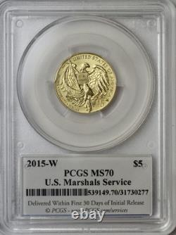 2015-W $5 USMS Commemorative Gold Coin PCGS SP-70