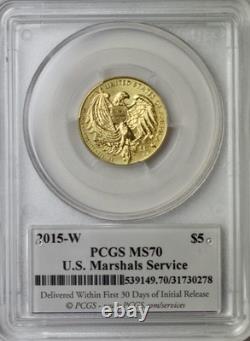 2015-W $5 USMS Gold Commemorative Coin PCGS SP-70
