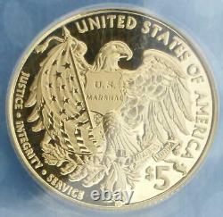 2015 W ANACS Proof 70 Deep Cameo U. S. Marshals 225th Anniversary Gold $5 Coin