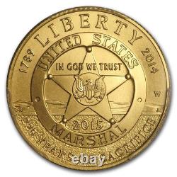 2015-W Gold $5 Commem U. S. Marshals Service MS-70 PCGS