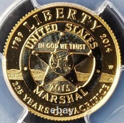 2015 W Proof $5 U. S. Marshals Service Gold Commemorative PCGS PR70 DCAM